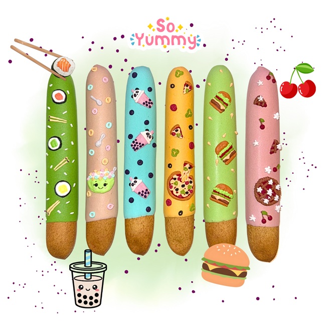 BISCOTTI GLASSATI STICK "FOODIE" BOX 5 PZ. CANDY HORSE  